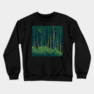 A forest of bamboo and stars Crewneck Sweatshirt